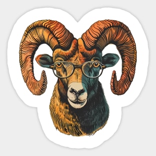 RamFrame Majesty: Bighorn Chic Sticker